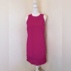 Trina‎ Turk vibrant pink ruffle dress size S